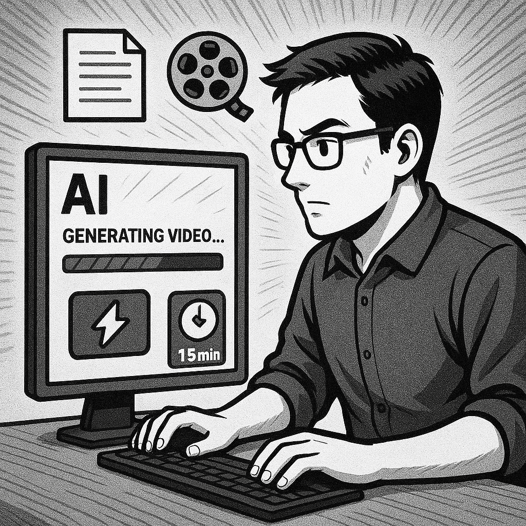 AI generating video in just 15 minutes